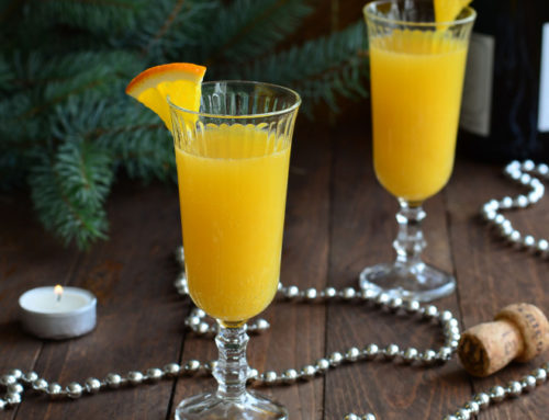 Cocktail Mimosa au champagne et au jus d’orange