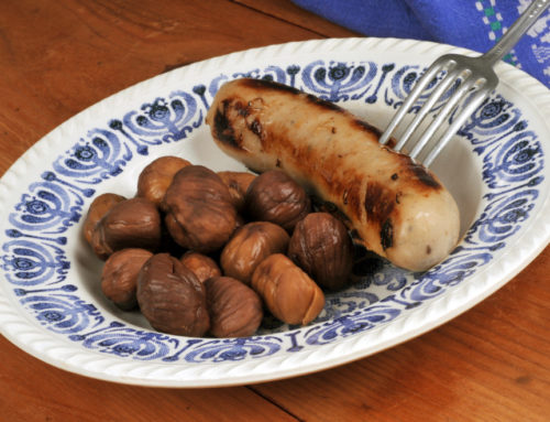 Boudin blanc aux marrons et girolles