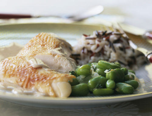 Poularde de Bresse à la crème et aux morilles