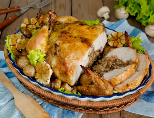 Dinde de Noël au foie gras et sa crème