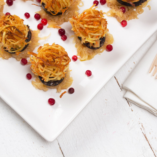 Les Coffrets Cadeaux I79763 Amuse Bouche De Pomme De Terre Au Boudin Noir